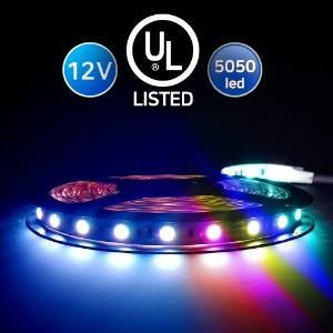 12V UL인증 고급형 플렉시블 LED바 5050칩 RGB/비방수/5M