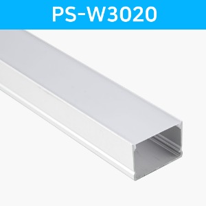 LED방열판 사각 화이트 PS-W3020 /LED바 프로파일