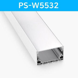 LED방열판 사각 화이트 PS-W5532 /LED바 프로파일