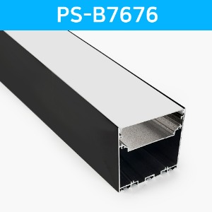 LED방열판 사각 블랙 PS-B7676 /LED바 프로파일