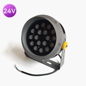 LED 투광등 써클 18W 24V 방수 360도 각도조절 경관조명