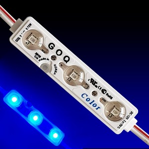 LED 3구모듈 BLUE 블루 렌즈형 방수/간판조명/국산