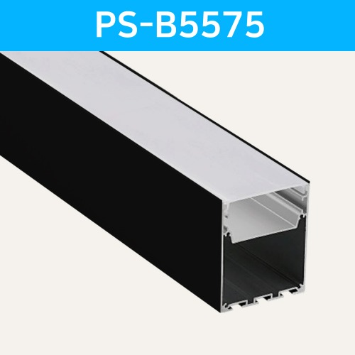 LED방열판 사각 블랙 PS-B5575 /LED바 프로파일
