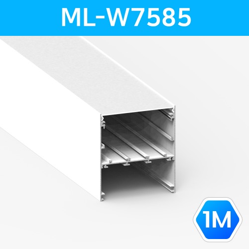 LED방열판 사각 화이트 ML_W7585 1M /라인조명 컨버터 내장가능