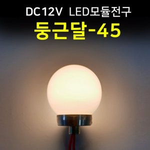 LED모듈전구 둥근달-45 /DC 12V/간판테두리 인테리어 조경 LED조명/100%방수