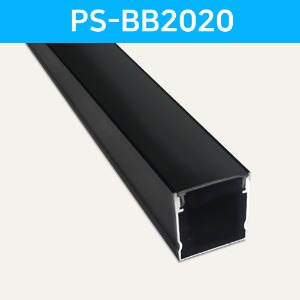 LED방열판 사각 블랙 PS-BB2020 /LED바 프로파일
