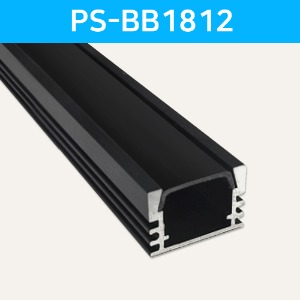 LED방열판 사각 블랙 PS-BB1812 /LED바 프로파일