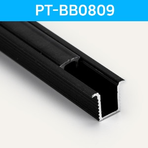 LED방열판 매립형 블랙 PT-BB0809 /LED바 프로파일