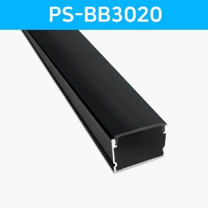 LED방열판 사각 블랙 PS-BB3020 /LED바 프로파일