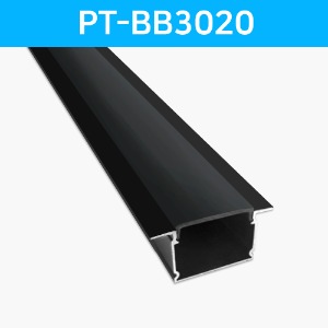 LED방열판 매립형 블랙 PT-BB3020 /LED바 프로파일