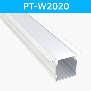 LED방열판 매립형 화이트 PT-W2020 /LED바 프로파일