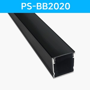 LED방열판 사각 블랙 PS-BB2020 /LED바 프로파일