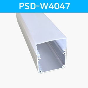 LED방열판 사각 화이트 PSD-W4047 /삼면발광형/LED바 프로파일