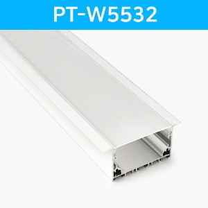 LED방열판 매립형 화이트 PT-W5532 /LED바 프로파일